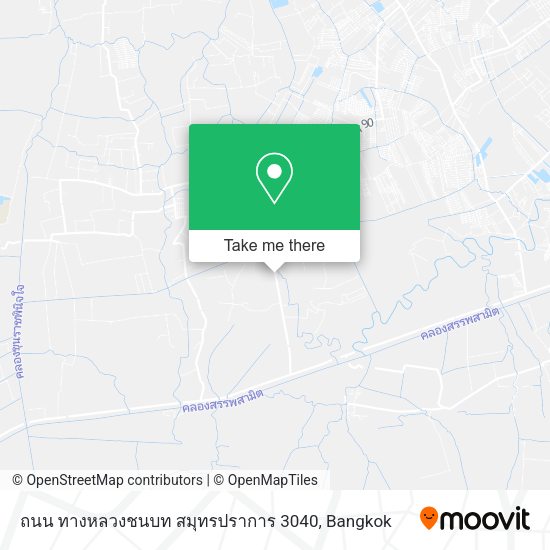 ถนน ทางหลวงชนบท สมุทรปราการ 3040 map