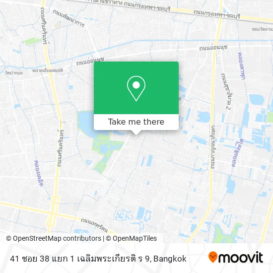 41 ซอย 38 แยก 1 เฉลิมพระเกียรติ ร 9 map