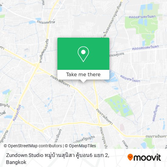 Zundown Studio หมู่บ้านสุนิสา คู้บอน6 แยก 2 map