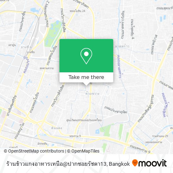 ร้านข้าวแกงอาหารเหนือ@ปากซอยรัชดา13 map