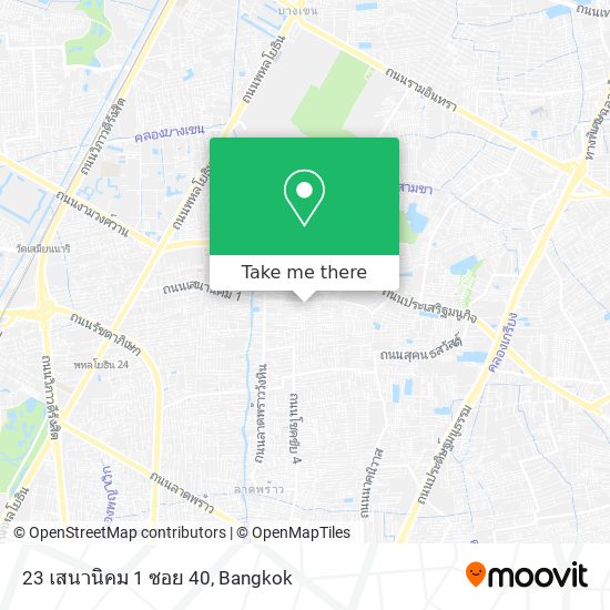 23 เสนานิคม 1 ซอย 40 map