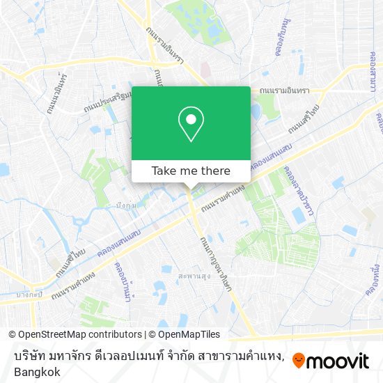 บริษัท มหาจักร ดีเวลอปเมนท์ จำกัด สาขารามคำแหง map