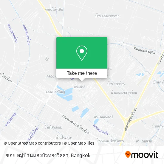 ซอย หมู่บ้านแสงบัวทองวิลล่า map