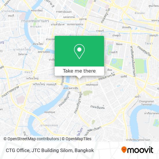 CTG Office, JTC Building Silom map