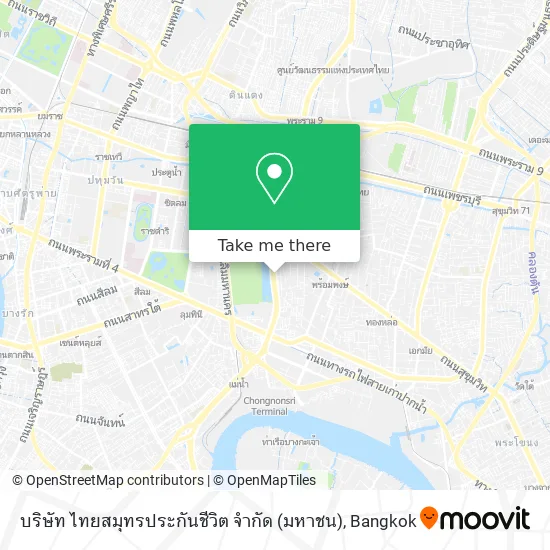 บริษัท ไทยสมุทรประกันชีวิต จำกัด (มหาชน) map