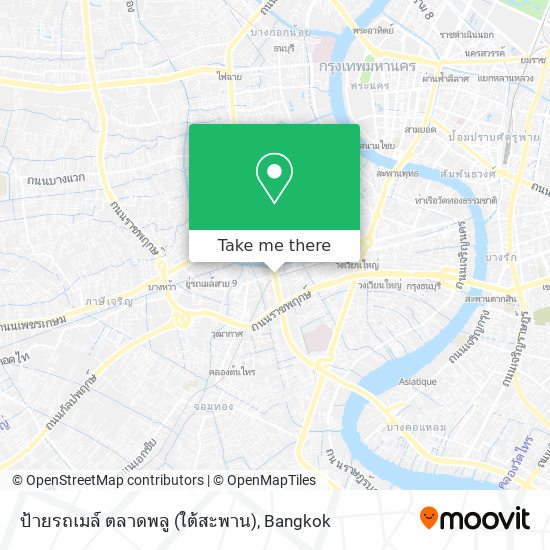 ป้ายรถเมล์ ตลาดพลู (ใต้สะพาน) map