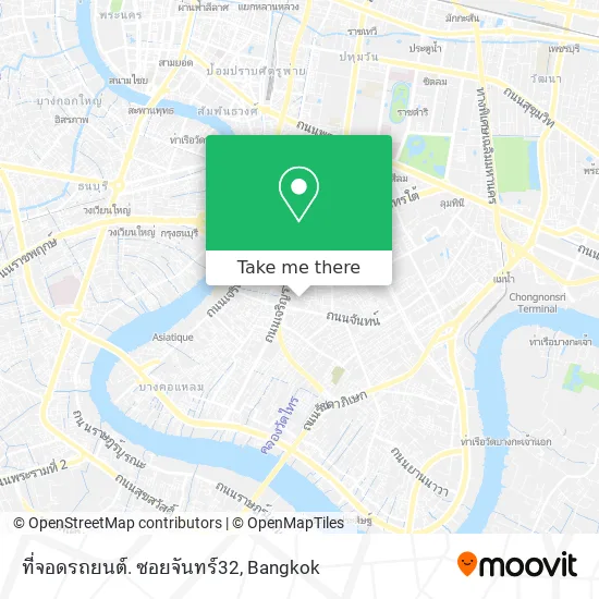 ที่จอดรถยนต์. ซอยจันทร์32 map