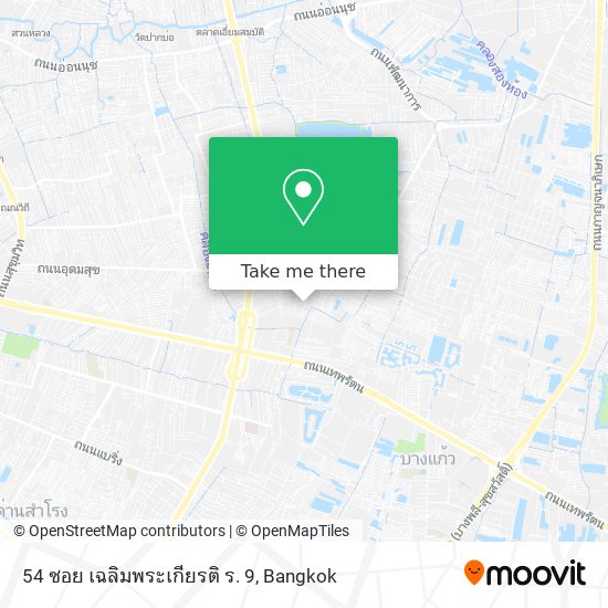 54 ซอย เฉลิมพระเกียรติ ร. 9 map