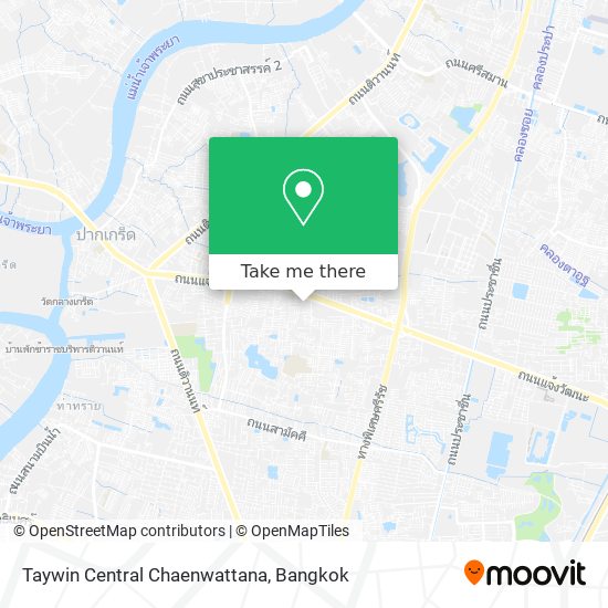 Taywin Central Chaenwattana map