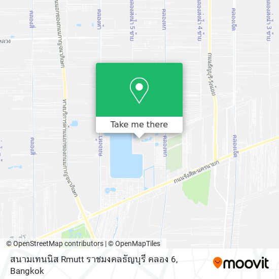 สนามเทนนิส Rmutt ราชมงคลธัญบุรี คลอง 6 map