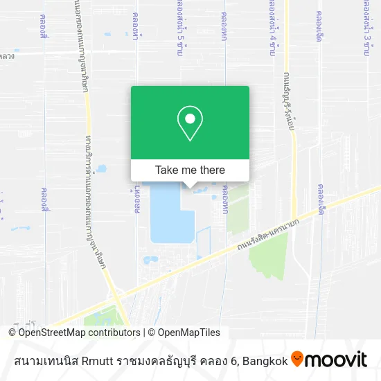 สนามเทนนิส Rmutt ราชมงคลธัญบุรี คลอง 6 map