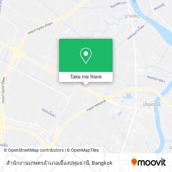 สำนักงานเกษตรอำเภอเมืองปทุมธานี map