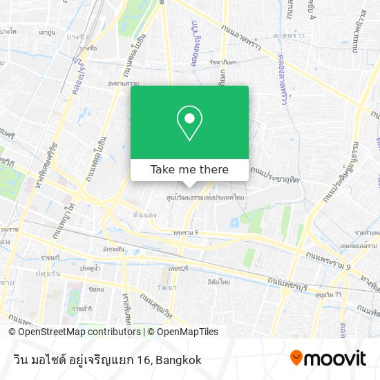 วิน มอไซด์ อยู่เจริญแยก 16 map