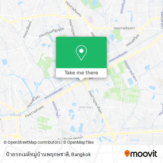ป้ายรถเมล์หมู่บ้านพฤกษชาติ map