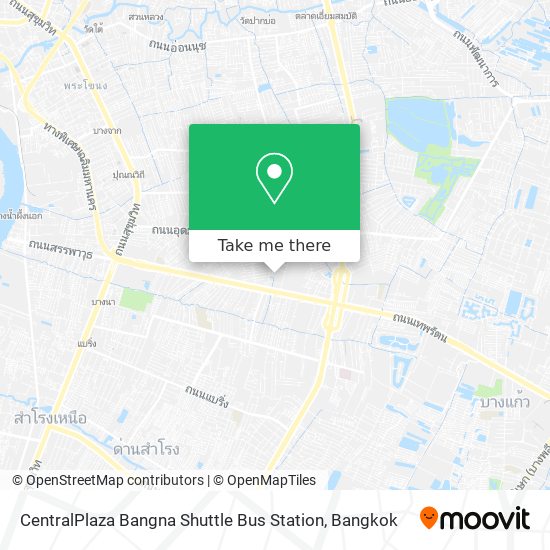 CentralPlaza Bangna Shuttle Bus Station map