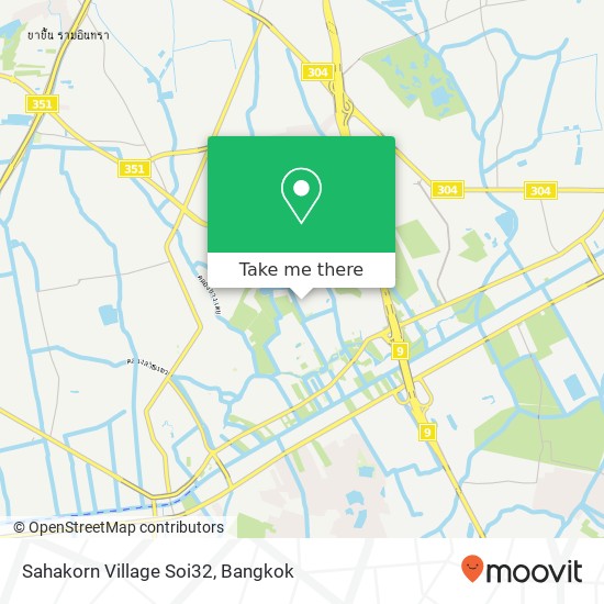 Sahakorn Village Soi32 map
