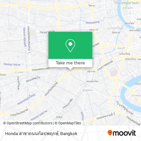 Honda สาขาถนนกัลปพฤกษ์ map