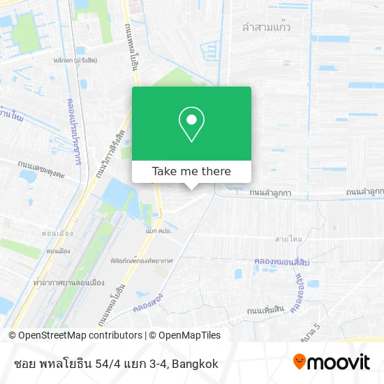 ซอย พหลโยธิน 54/4 แยก 3-4 map