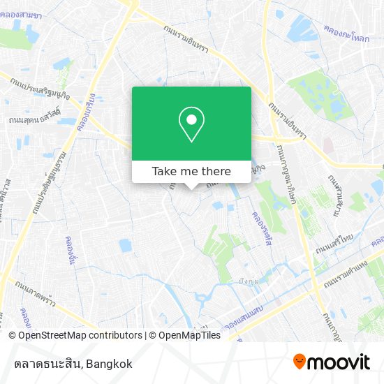 ตลาดธนะสิน map