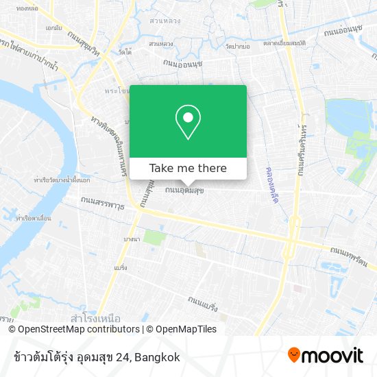 ข้าวต้มโต้รุ่ง อุดมสุข 24 map