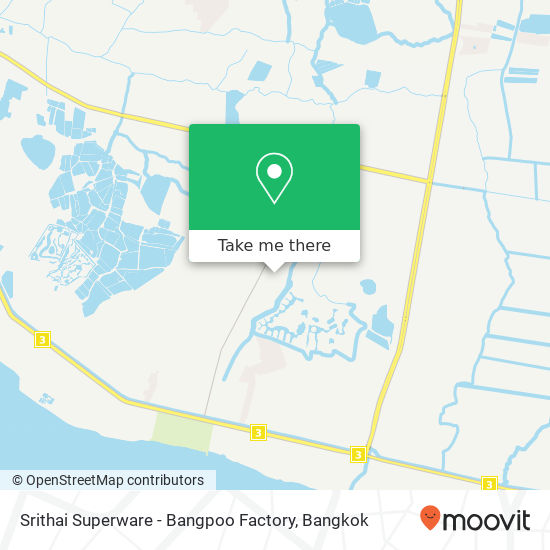 Srithai Superware - Bangpoo Factory map