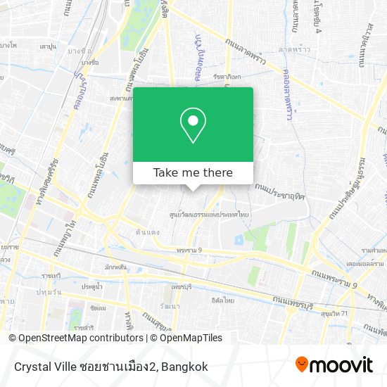 Crystal Ville ซอยชานเมือง2 map