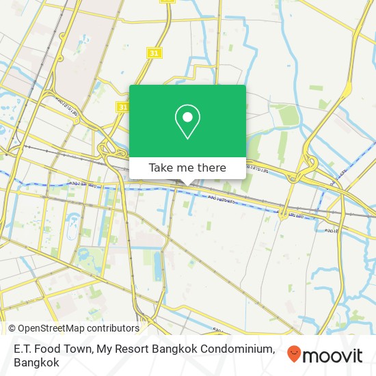 E.T. Food Town, My Resort Bangkok Condominium map