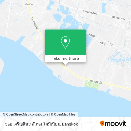ซอย เจริญสินธานีคอนโดมิเนียม map