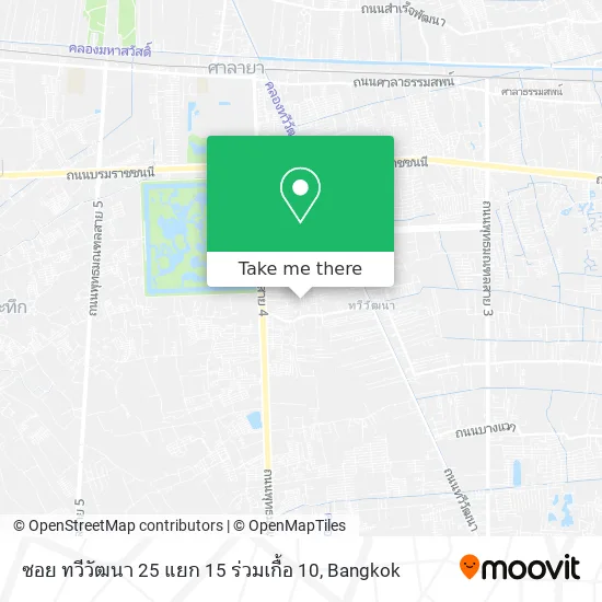 ซอย ทวีวัฒนา 25 แยก 15 ร่วมเกื้อ 10 map