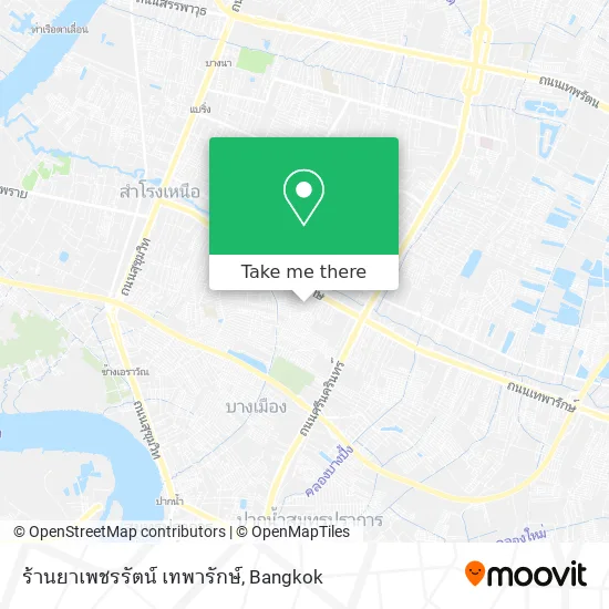 ร้านยาเพชรรัตน์ เทพารักษ์ map