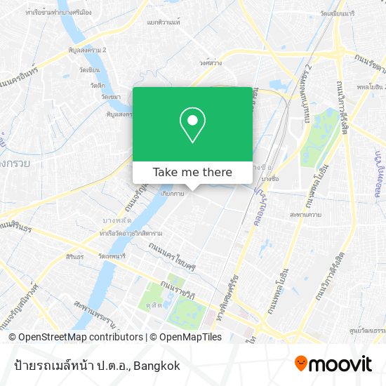 ป้ายรถเมล์หน้า ป.ต.อ. map