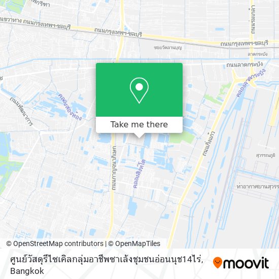 ศูนย์วัสดุรีไซเคิลกลุ่มอาชีพซาเล้งชุมชนอ่อนนุช14ไร่ map