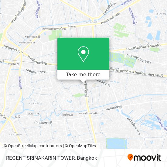 REGENT SRINAKARIN TOWER map