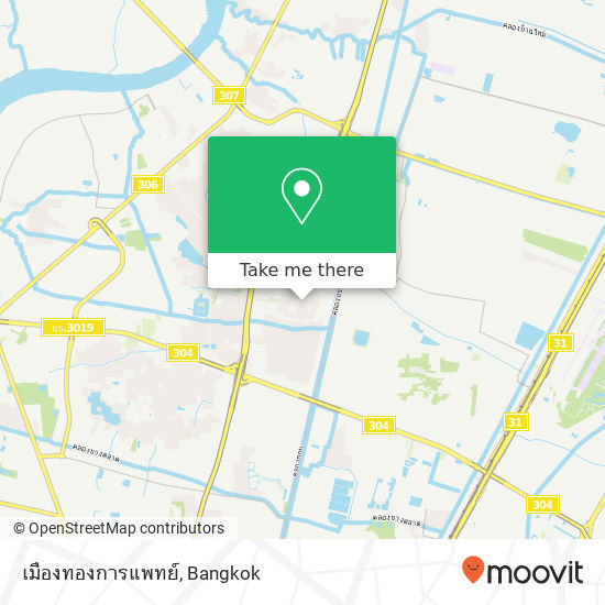 เมืองทองการแพทย์ map