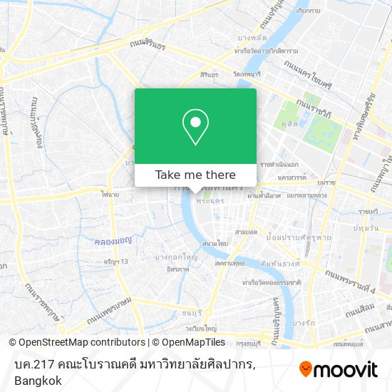 บค.217 คณะโบราณคดี มหาวิทยาลัยศิลปากร map