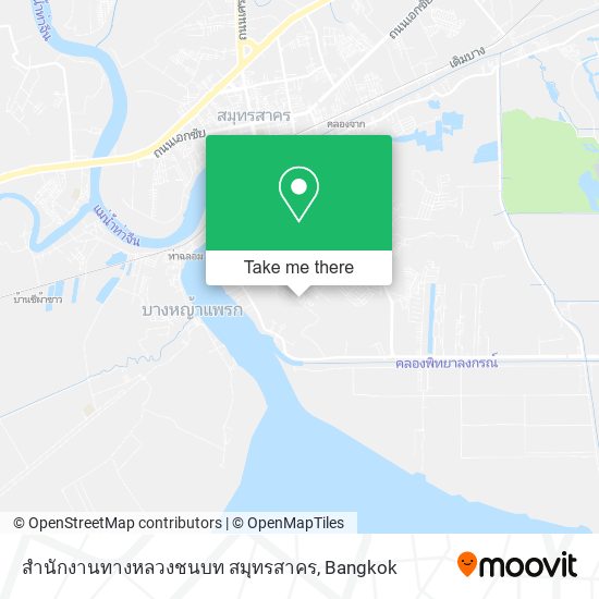 สำนักงานทางหลวงชนบท สมุทรสาคร map