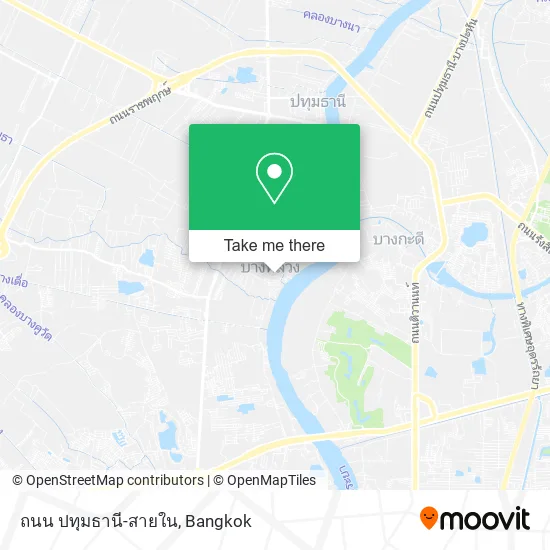 ถนน ปทุมธานี-สายใน map