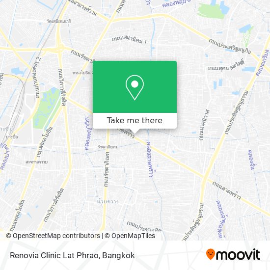 Renovia Clinic Lat Phrao map