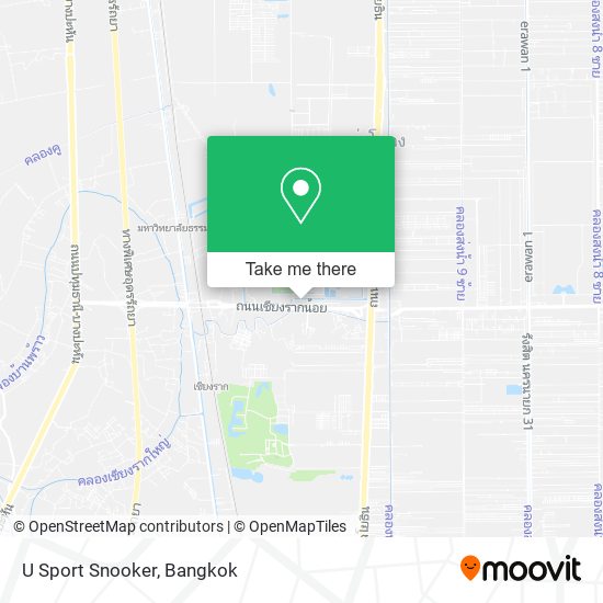 U Sport Snooker map