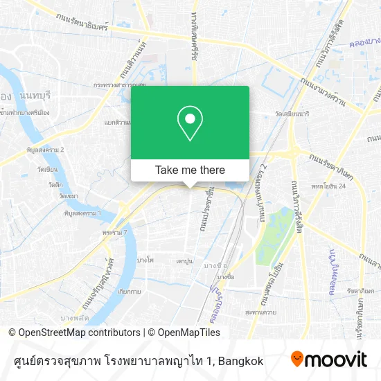 ศูนย์ตรวจสุขภาพ โรงพยาบาลพญาไท 1 map