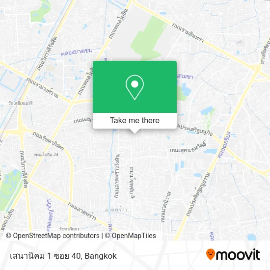 เสนานิคม 1 ซอย 40 map