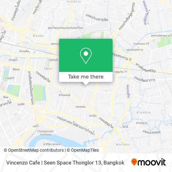 Vincenzo Cafe | Seen Space Thonglor 13 map