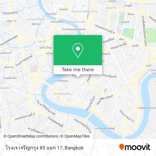 โรงเจ เจริญกรุง 85 แยก 17 map