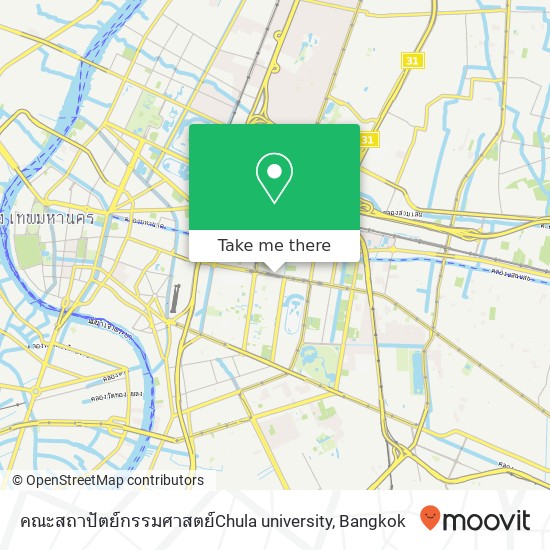 คณะสถาปัตย์กรรมศาสตย์Chula university map