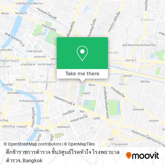 ตึกข้าราชการตำรวจ ชั้น3ศูนย์โรคหัวใจ โรงพยาบาลตำรวจ map