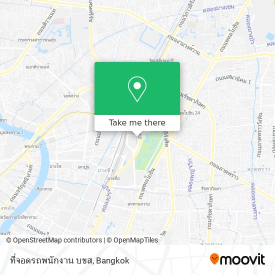 ที่จอดรถพนักงาน บขส map