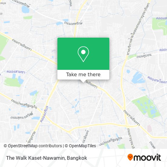 The Walk Kaset-Nawamin map