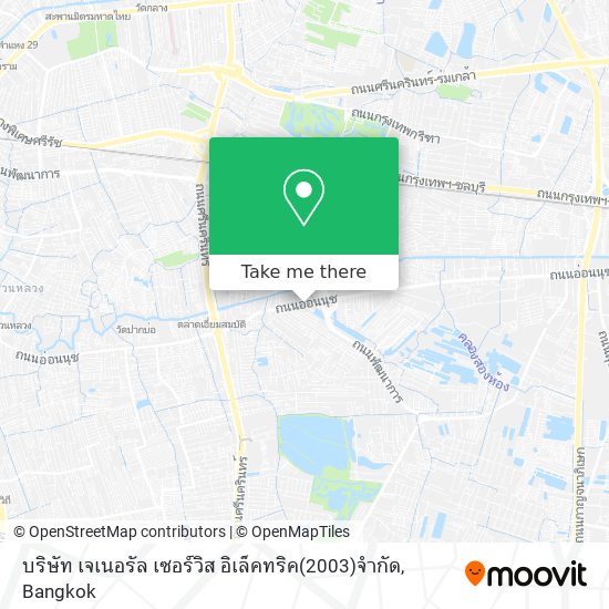 บริษัท เจเนอรัล เซอร์วิส อิเล็คทริค(2003)จำกัด map