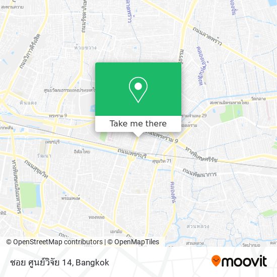 ซอย ศูนย์วิจัย 14 map