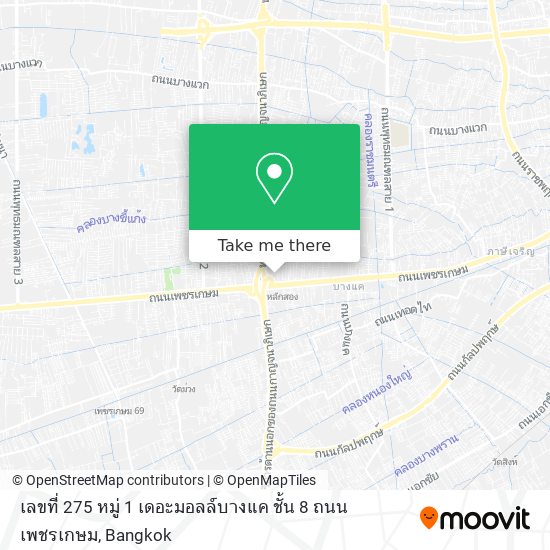 เลขที่ 275 หมู่ 1 เดอะมอลล์บางแค ชั้น 8 ถนนเพชรเกษม map